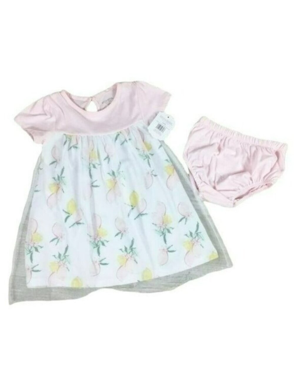 Kyle & Deena Dress Mesh Overlay Floral 2 Piece Set New 24 months